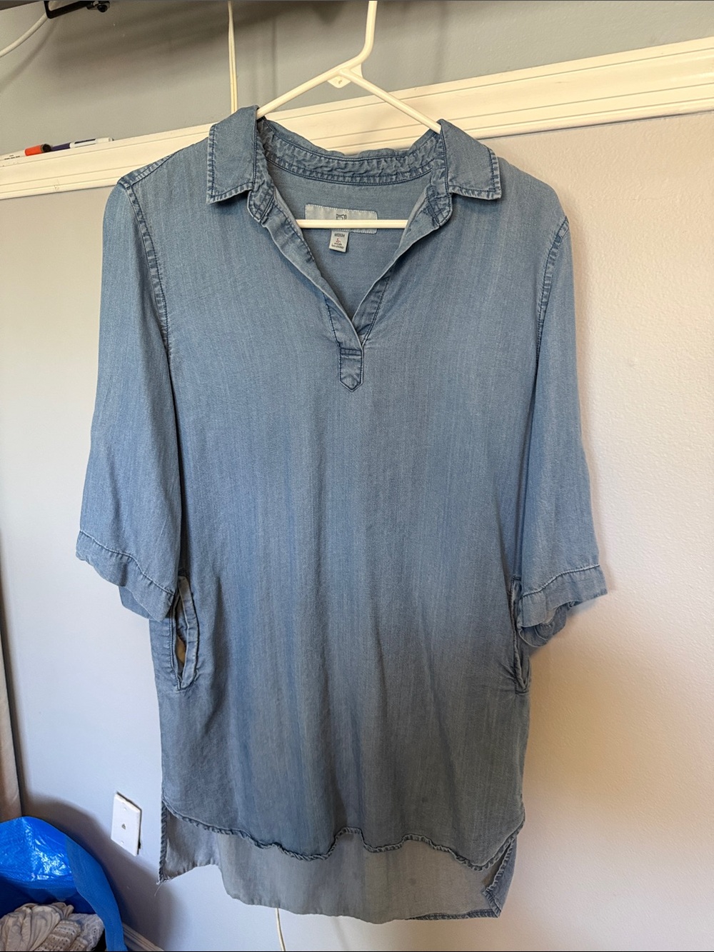 Thread & Supply Light Blue Denim Tunic Dress